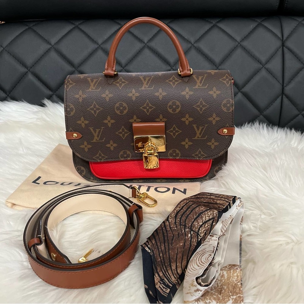 Louis Vuitton Vaugirard Monogram Red Bag